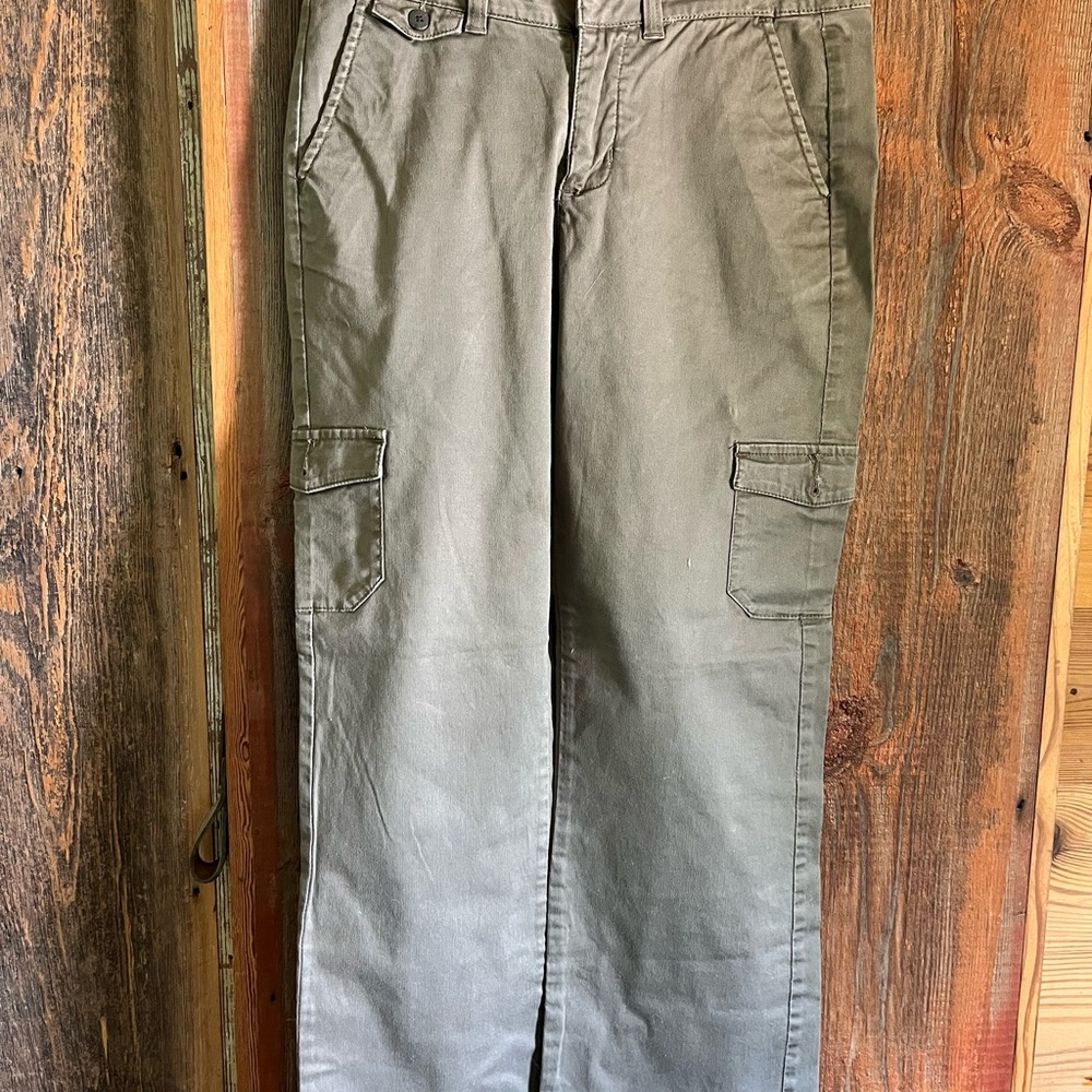 Riders by Lee Green Cargo Pants Utilitarian Style size 8M